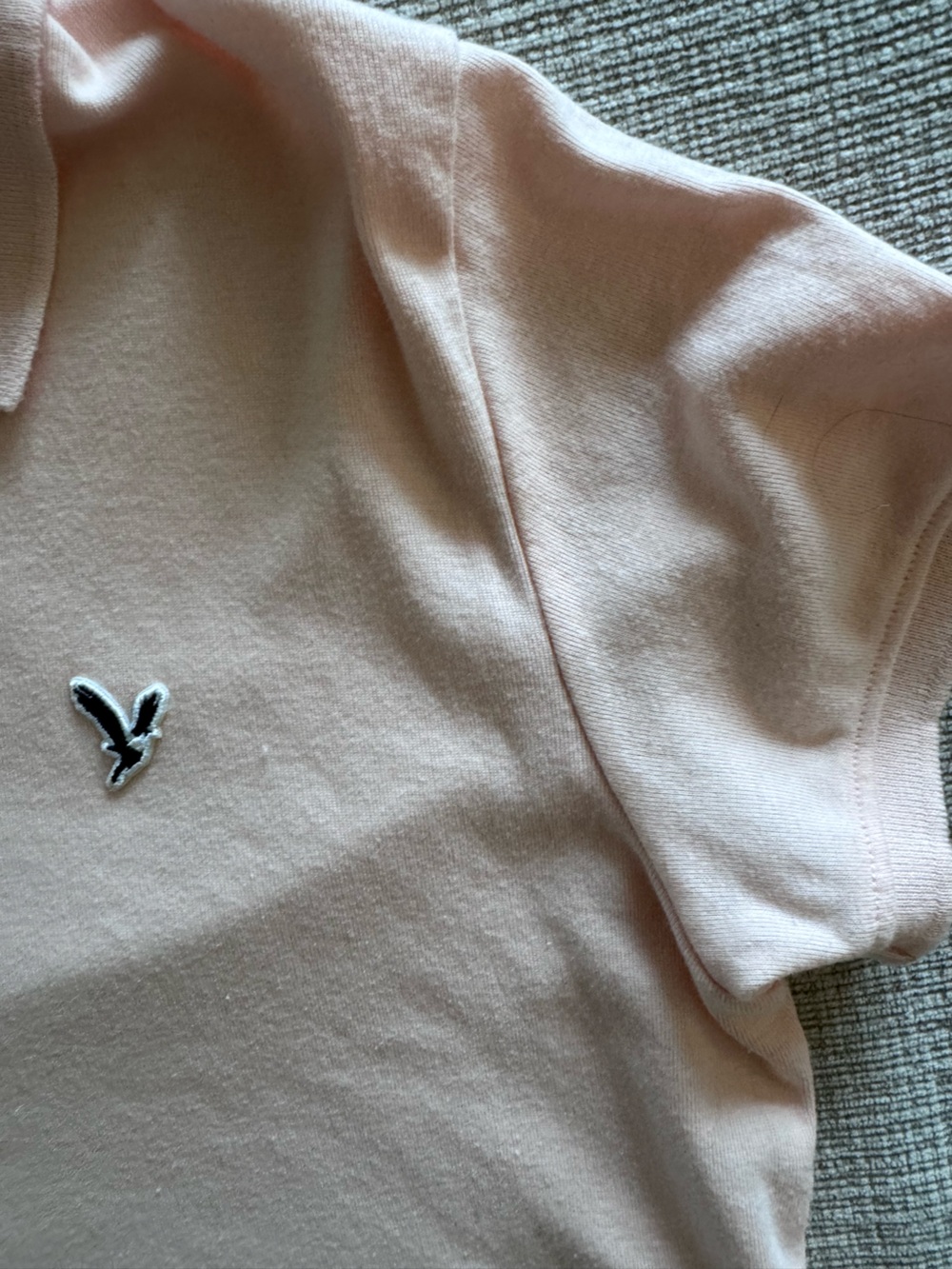 Women’s American Eagle Pink Polo Top with Logo - Picture 6 of 10